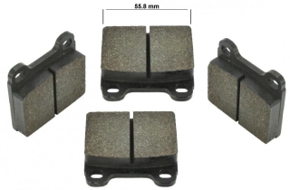 Destičky brzd 15mm/přední - Typ 1/3/14/Porsche 356 C/911/912/914/4 (» 1972)