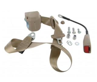 Pás bezpečnostní navíjecí/přední béžový - Typ 1/2/3/14/181 (1964 »)