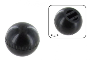 Knoflík páčky regulace topení/černý - Typ 1/3/14/34/181 (1964 » 03)