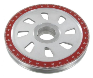Řemenice klikové hřídele Alu/červená stupnice - Typ 1 motor (1960 »)